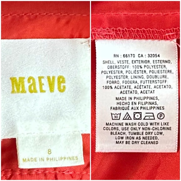 ANTHROPOLOGIE 8 MAEVE *RARE* Wine Red Prima Geo Lace Handkerchief Dress HTF - Picture 8 of 15